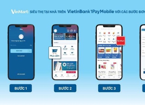 VietinBank ra mắt kênh mua sắm 'VinMart: Siêu thị tại nhà' trên ứng dụng di động