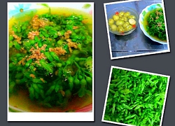 Canh cua nấu hoa thiên lý