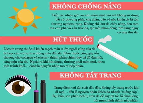 4 thói quen khiến da nhanh lão hóa