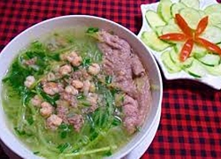 Canh bầu nấu tôm: Món ăn bổ dưỡng không thể thiếu ngày hè