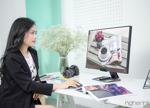 MC Thu Huyền cá tính bên màn hình gaming BenQ EX2780Q 144Hz