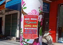 Bị phạt 40 triệu đồng vì tờ quảng cáo massage trên cột điện