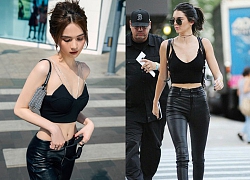 Có đến hơn 10 lần Ngọc Trinh diện crop top đọ dáng một 9 một 10 với Kendall Jenner, thực tế ai đỉnh hơn?