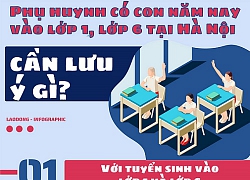 Phụ huynh có con năm nay vào lớp 1, lớp 6 tại Hà Nội cần lưu ý gì?