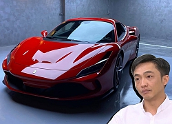 Tách đoàn về sớm, Cường Đô La nhận siêu xe Ferrari F8 Tributo 'vợ tặng' tại nhà riêng