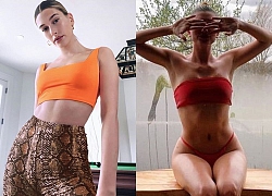 Bị so sánh với Selena Gomez, bà xã Justin Bieber chứng tỏ không hề kém cạnh chỉ bằng một bức hình gây toát mồ hôi