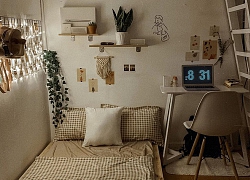 Gái xinh biến phòng tường xám xịt, chưa đầy 12m2 thành góc sống ảo với giá cực sinh viên, dân tình nhìn vào nháo nhào xin ở chung