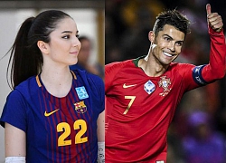 Chân dài bóng chuyền 1m84 đẹp như búp bê si mê Ronaldo nên lận đận