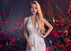 Không riêng Ngân 98, hotgirl Trâm Anh cũng chọn váy cưới khoét ngực sâu, khoe ưu điểm vòng 1