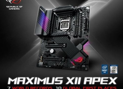 Intel Core i9-10900K đạt kỷ lục ép xung 7,7 GHz trên bo mạch chủ ASUS ROG MAXIMUS XII APEX