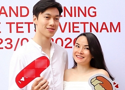 Thu Ngọc đi event cùng em trai Việt kiều