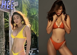 Diện bikini bé xíu, Á hậu Mâu Thủy khiến fan &#8220;đỏ mặt&#8221; vì lộ vùng nhạy cảm