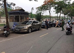 &#8220;Xe điên&#8221; đâm hàng loạt phương tiện trên phố Quan Hoa