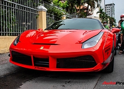 Bị cộng đồng mạng 'gạch đá', Ferrari 488 GTB độ Liberty Walk độc nhất Việt Nam lại 'lột xác' sang màu áo mới