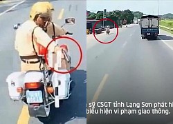 CSGT Lạng Sơn rút súng truy đuổi xe tải vi phạm đáng được khen ngợi