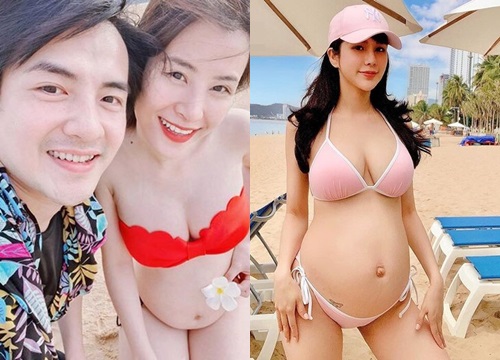 Team bầu bí Vbiz: Đông Nhi bụng tròn xoe vẫn chẳng ngại diện bikini nhưng trùm cuối còn khủng hơn