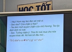 Té ngửa cảnh cô giáo bắt học trò dịch tiếng Việt ra tiếng Việt, dân mạng xem thôi cũng thấy rối não