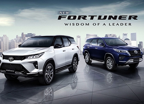 Toyota tăng tính thẩm mỹ cho mẫu xe SUV Fortuner 2021