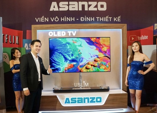 Asanzo ra mắt TV uSlim dùng tấm nền OLED siêu mỏng