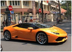 Cận cảnh siêu xe Lamborghini Huracan hàng hiếm ở Sài Gòn