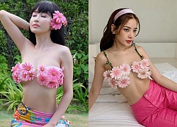 Cùng đụng một kiểu bikini với Chi Pu nhưng vợ hai Minh Nhựa lại khiến cộng đồng mạng chú ý vào chi tiết này