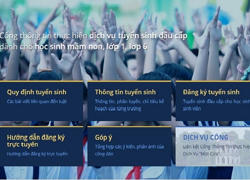 Hà Nội tiếp tục tuyển sinh trực tuyến vào mầm non, lớp 1 và lớp 6