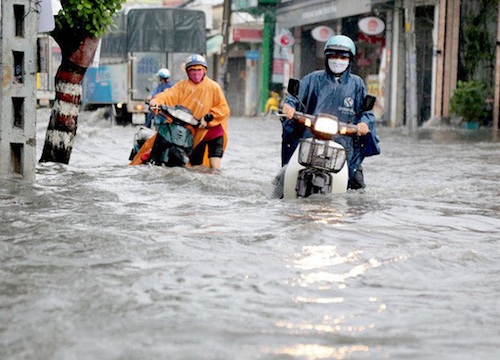 TP Hồ Chí Minh vẫn còn 22 tuyến đường bị ngập nặng