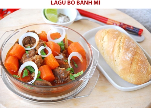 Tự tay nấu lagu bò bánh mì thơm ngon lại còn siêu dinh dưỡng