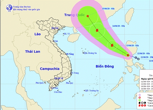 Tin mới nhất về cơn bão đang hình thành trên biển đông