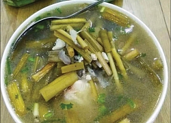 Đậm đà canh cá dưa môn