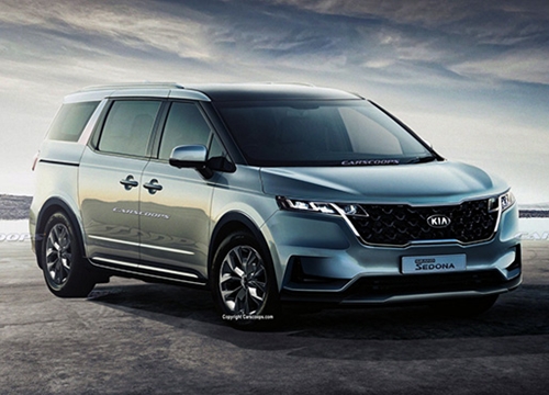 KIA Sedona lộ thêm ảnh không gian nội thất, sở hữu màn hình khủng