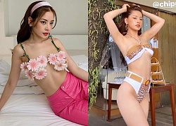 Lộ ảnh hội bạn chụp vội thôi mà Chi Pu khiến MXH "nóng" quá: Bikini táo bạo, vòng 1 căng tràn bốc lửa