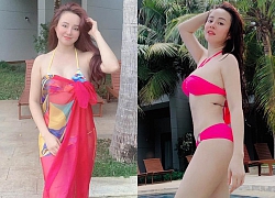 Vy Oanh diện bikini, khoe vẻ gợi cảm ở tuổi 35