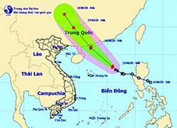 Bão giật cấp 10 cách quần đảo Hoàng Sa 380 km