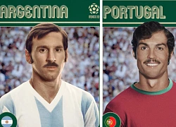 Diện mạo của các sao bóng đá nếu ra đời sớm hơn 50 năm: Mái tóc cùng bộ râu của Ronaldo gây choáng, Messi thì trông chất lừ