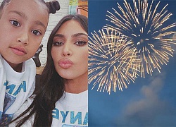 Kim-Kanye bắn pháo hoa mừng sinh nhật con gái