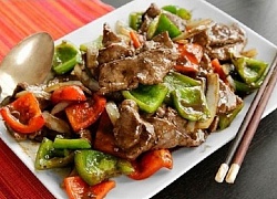 Thịt bò xào ớt chuông đẹp mắt mềm tan trong miệng thơm ngon, ai cũng mê