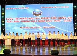 75 dự án đạt giải thi Khoa học kỹ thuật cấp quốc gia năm học 2019-2020