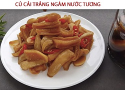 Củ cải trắng ngâm nước tương, đậm đà mùi hương giản dị