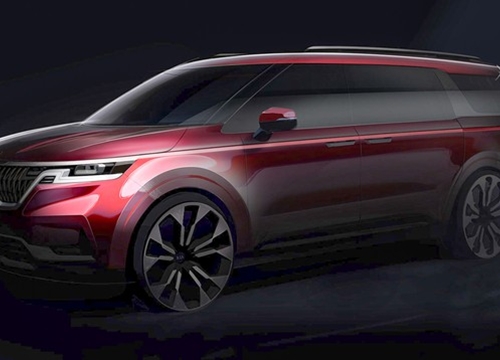 Kia hé lộ kiểu dáng Sedona 2021