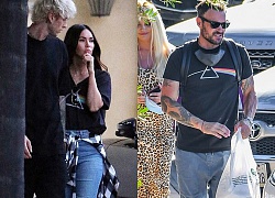 Megan Fox mặc áo giống chồng cũ khi đi dạo cùng tình mới