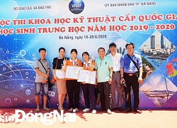 Học sinh Đồng Nai đoạt 1 giải Nhất cuộc thi khoa học kỹ thuật học sinh trung học quốc gia