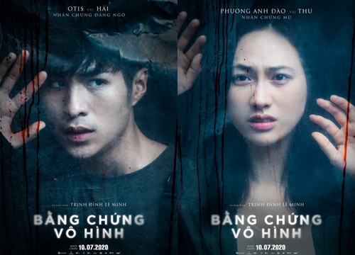 Phim 'Bằng chứng vô hình' tung bộ poster đẫm máu, hé lộ rõ hơn vai trò từng nhân vật