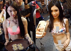 Thuê nguyên dàn hot girl mặc nội y đứng bán, cửa hàng đồ uống bỗng chốc nhiều khách tới chóng mặt