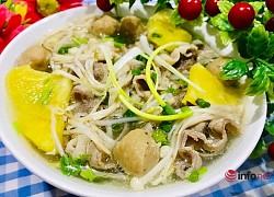 Canh chua thịt bò nấu dứa thơm ngon khó cưỡng mùa hè