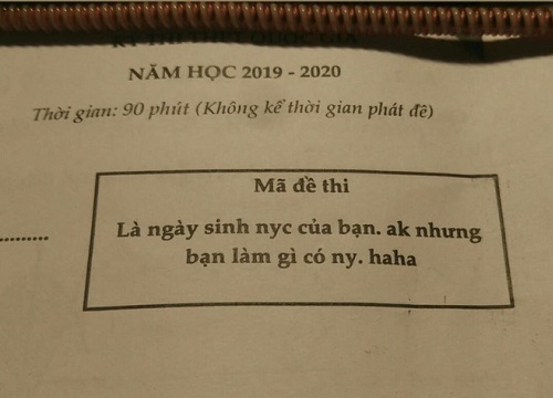 Giáo viên đặt mã đề đậm mùi "cà khịa", học sinh đọc vào là tức anh ách