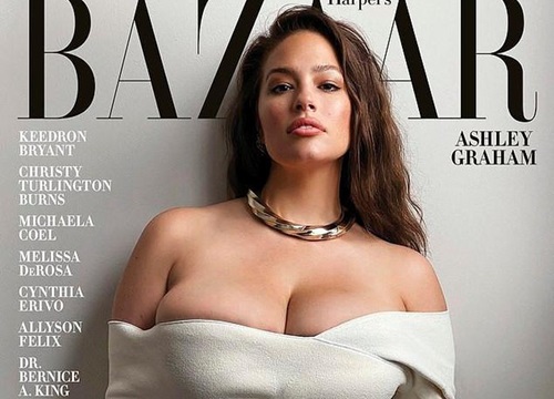 "Siêu mẫu béo" Ashley Graham nóng bỏng trên bìa tạp chí