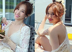 Trấn Thành làm 'phó nháy' ghi lại khoảnh khắc Hari Won diện bikini gợi cảm ở tuổi 35