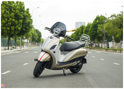 Chi tiết Yamaha Grande độ gần 100 triệu tại Hà Nội, phong cách Vespa