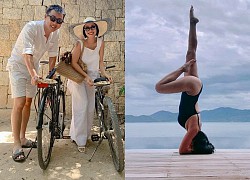 Đi du lịch cùng chồng, Ốc Thanh Vân tranh thủ khoe dáng nóng bỏng với những thế yoga cực đỉnh